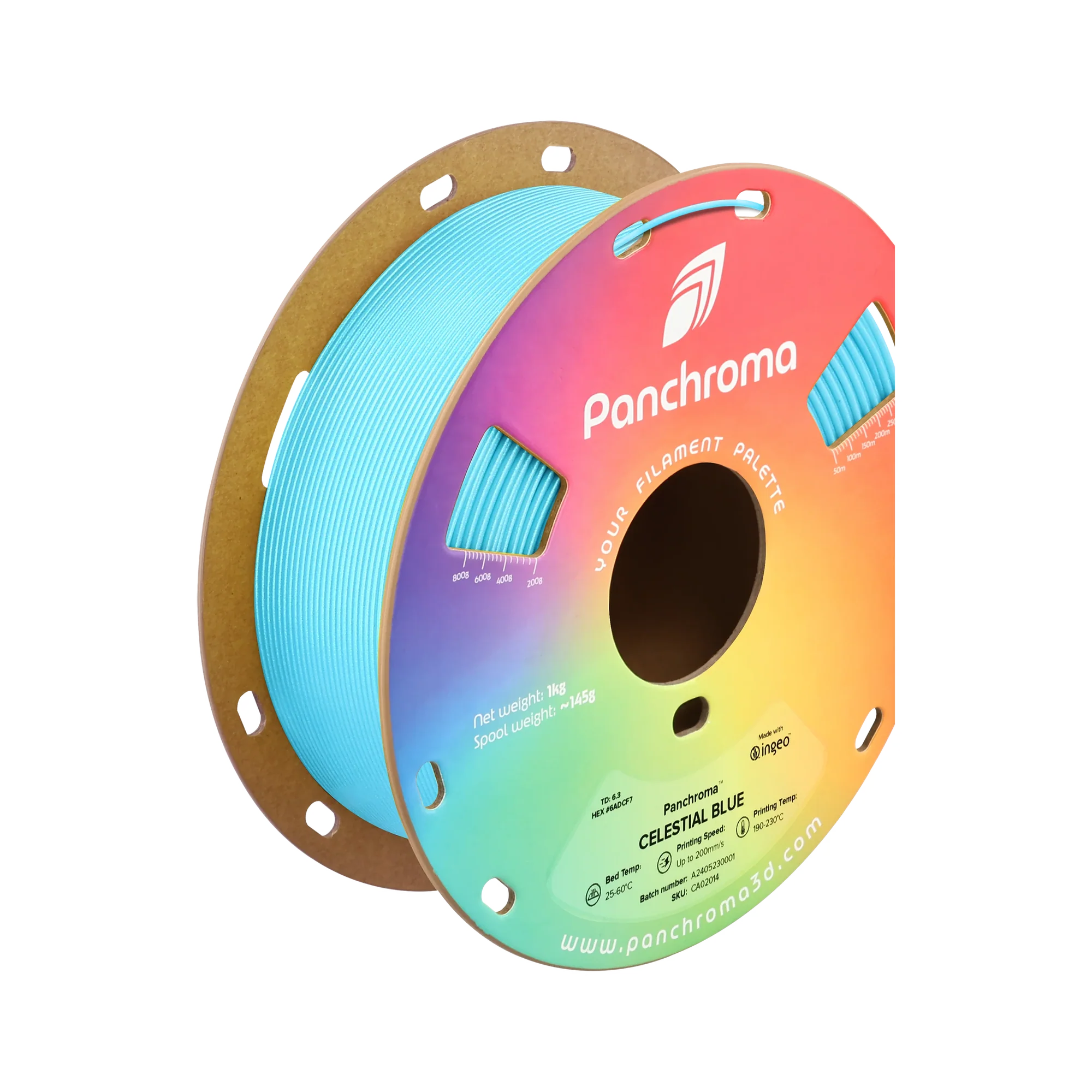 Polymaker Panchroma Celestial PLA 1.75mm Filament 1kg - dark mode image 2