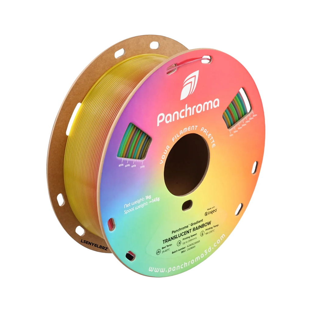 Polymaker Panchroma Gradient Translucent Rainbow PLA 1.75mm Filament 1kg dark mode image 1