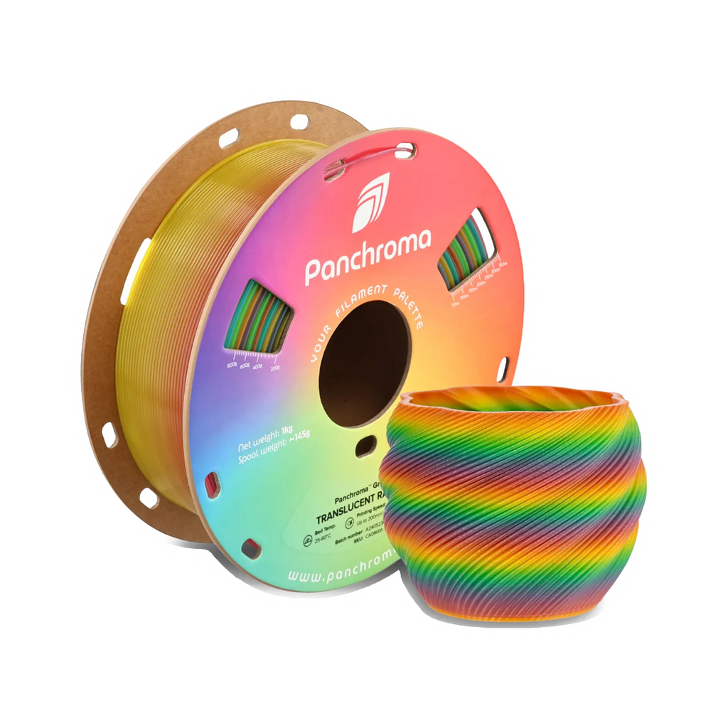 Polymaker Panchroma Gradient Translucent Rainbow PLA 1.75mm Filament 1kg dark mode image 2