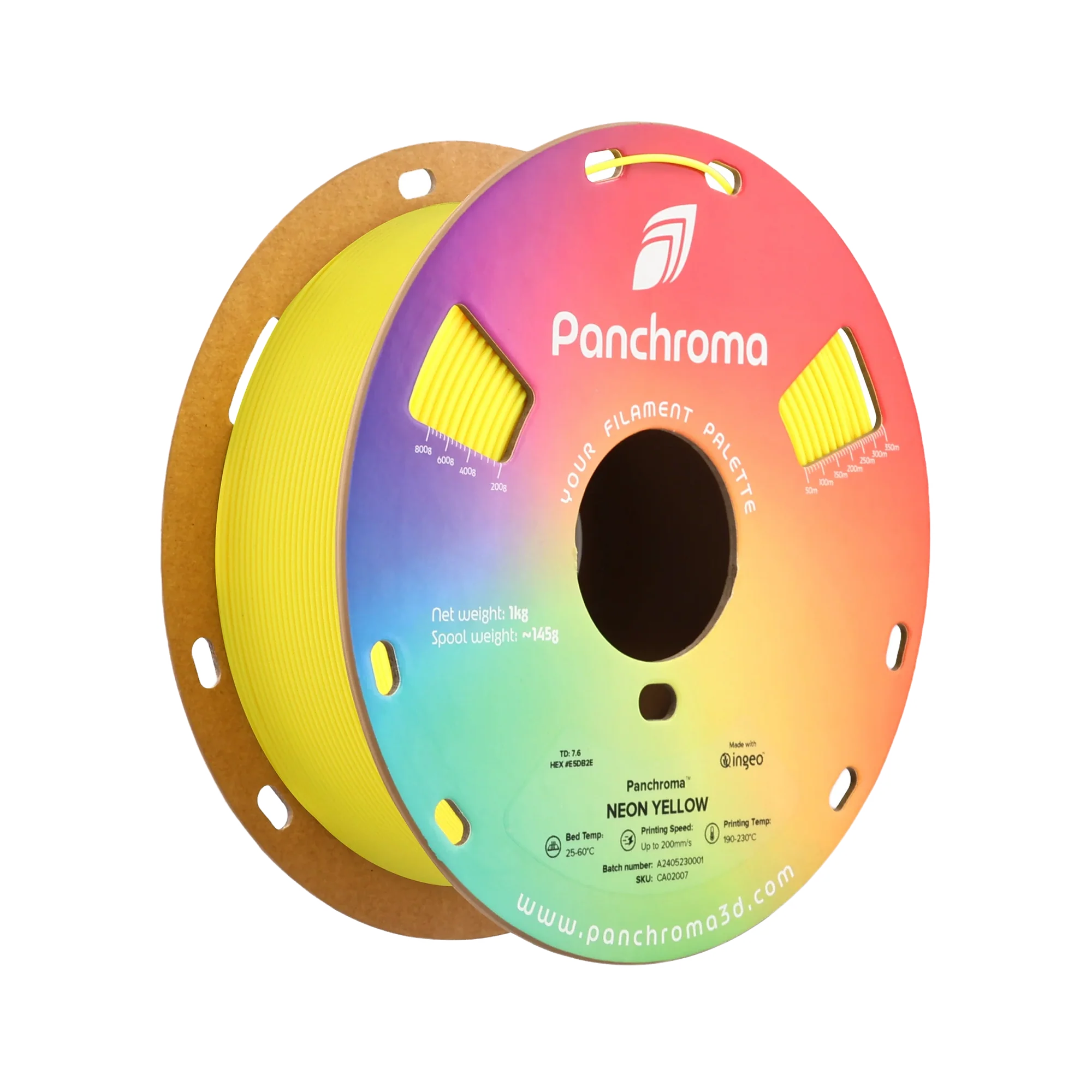 Polymaker Panchroma Neon PLA 1.75mm Filament 1kg - dark mode image 1