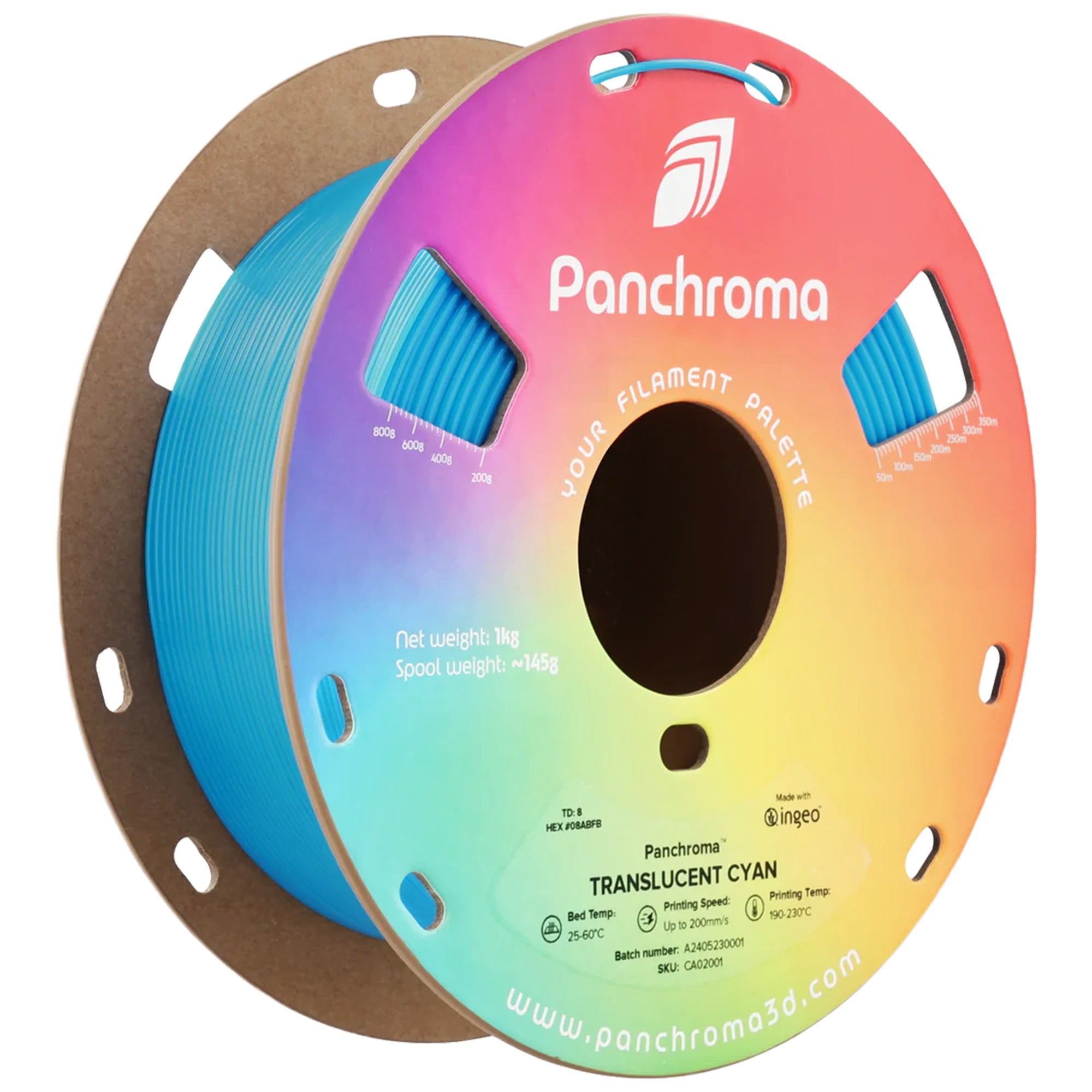 Polymaker Panchroma Translucent PLA CMYK 1.75mm Filament 1kg