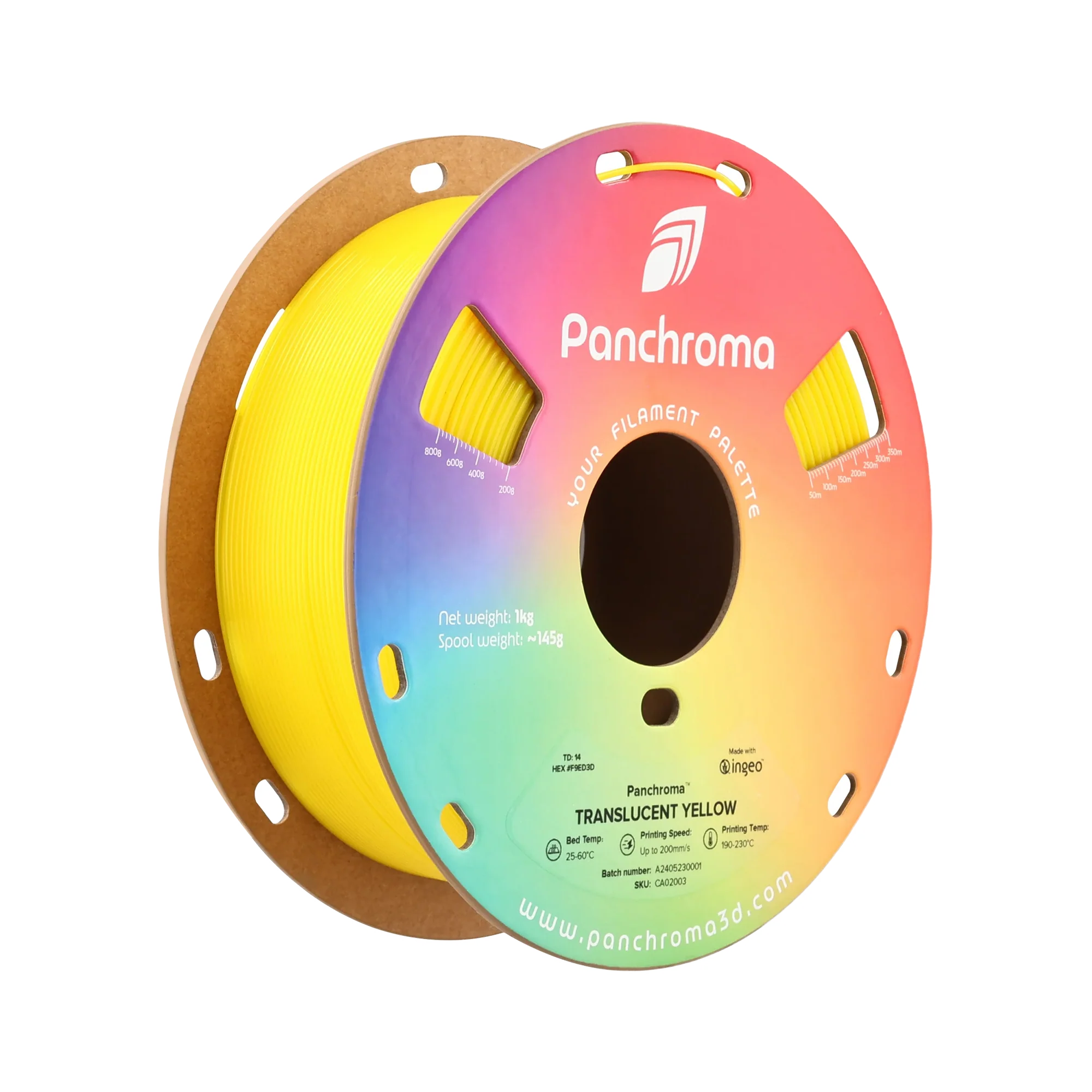 Polymaker Panchroma Translucent PLA CMYK 1.75mm Filament 1kg - dark mode image 2