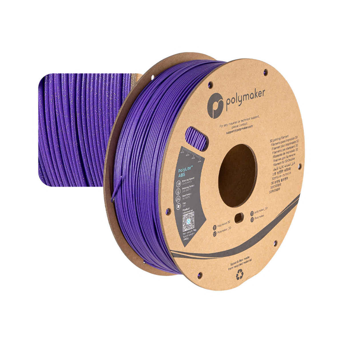 Polymaker PolyLite ABS Galaxy 1.75mm Filament 1kg
