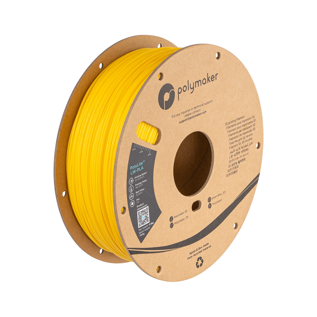 Polymaker Polylite LW-PLA 1.75mm Filament 800g