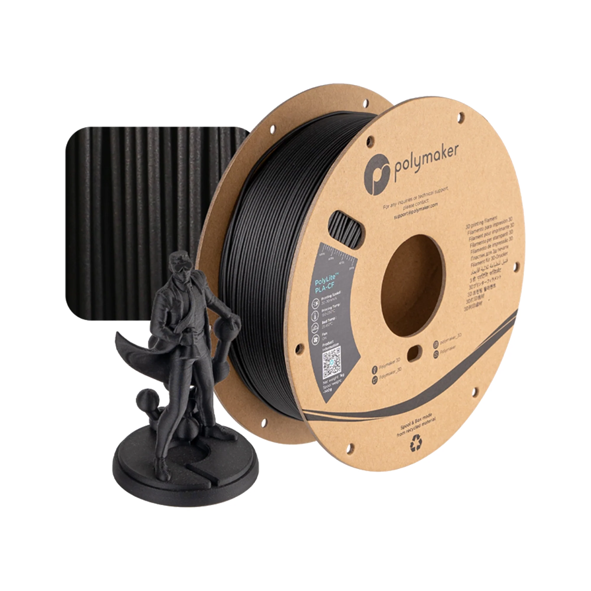 Polymaker PolyLite Matte PLA-CF - dark mode image 1