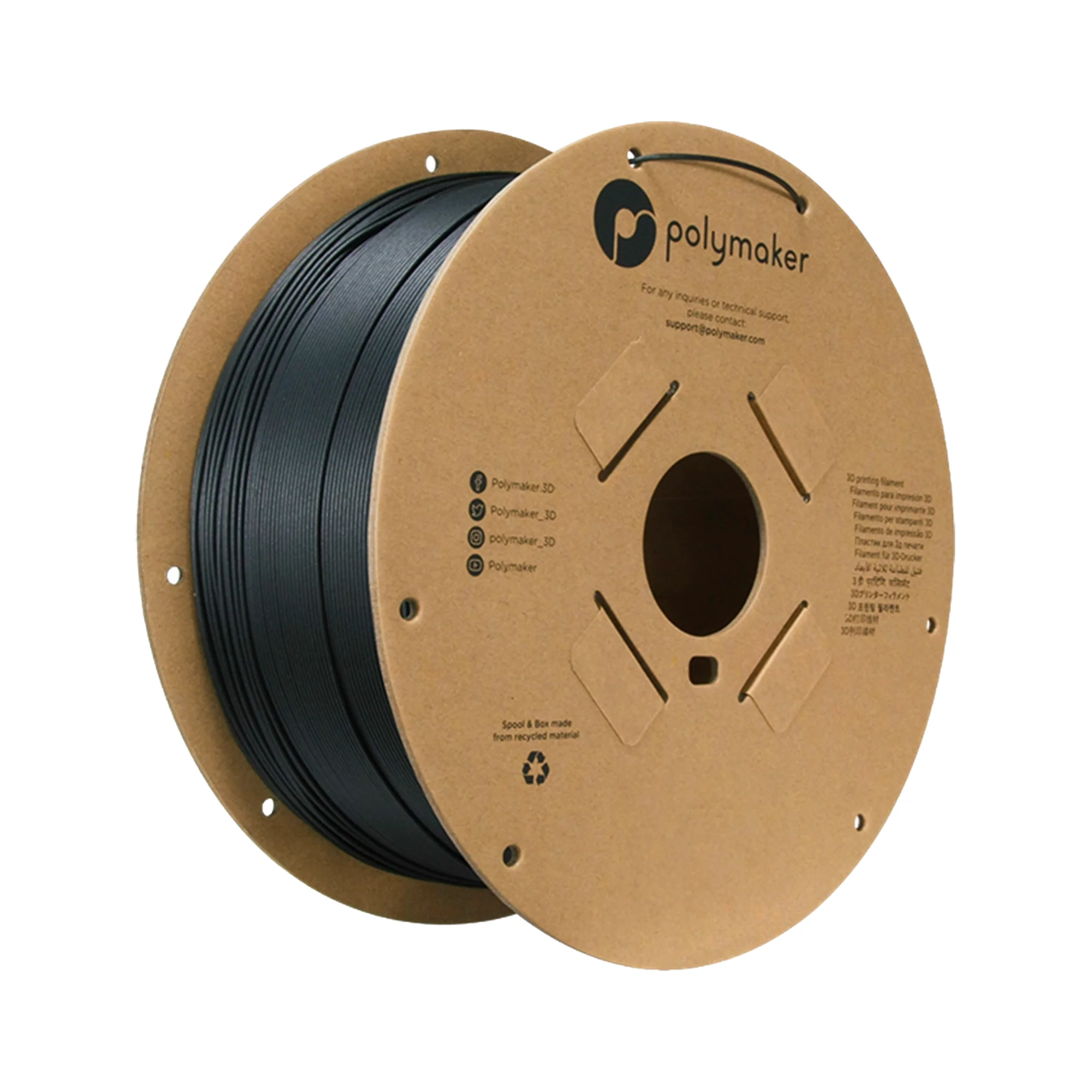 Polymaker PolyLite PLA 1.75mm Filament 3kg - dark mode image 1