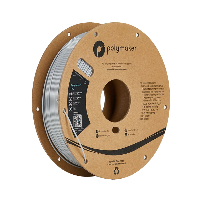 Polymaker PolyMax PC 750g Grey - transparent dark mode image