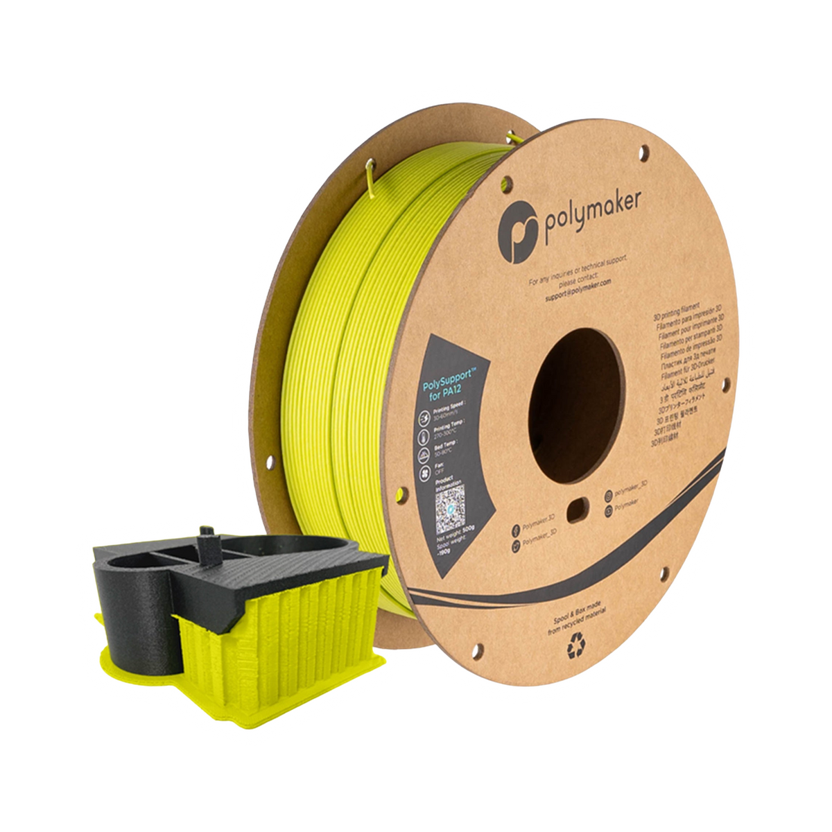 Polymaker PolySupport for PA12 1.75mm Filament 500g