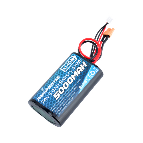 RadioMaster 5000mah 2S Li-ion Battery (Fits TX16S/Boxer/TX12 MKII) [DG] - transparent product view 1