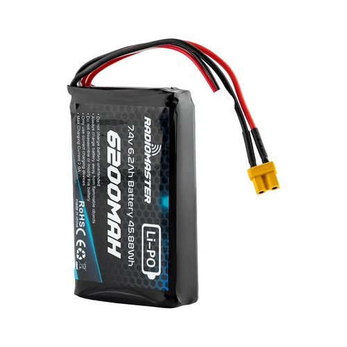 Radiomaster 6200mAh 2S LiPo Battery (Fits Boxer/TX16S) [DG] dark mode product view 1
