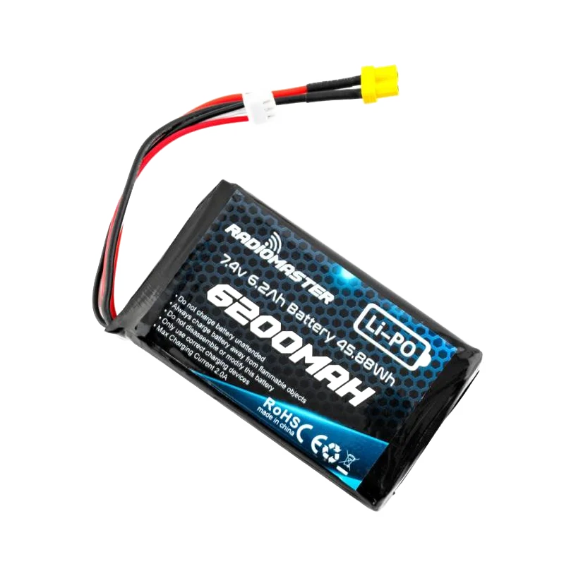 Radiomaster 6200mAh 2S LiPo Battery (Fits Boxer/TX16S) [DG] dark mode product view 2