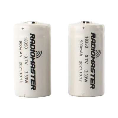 RadioMaster 18350 900mAh 3.7V Li-ion Battery for Zorro (2 Pack) [DG]