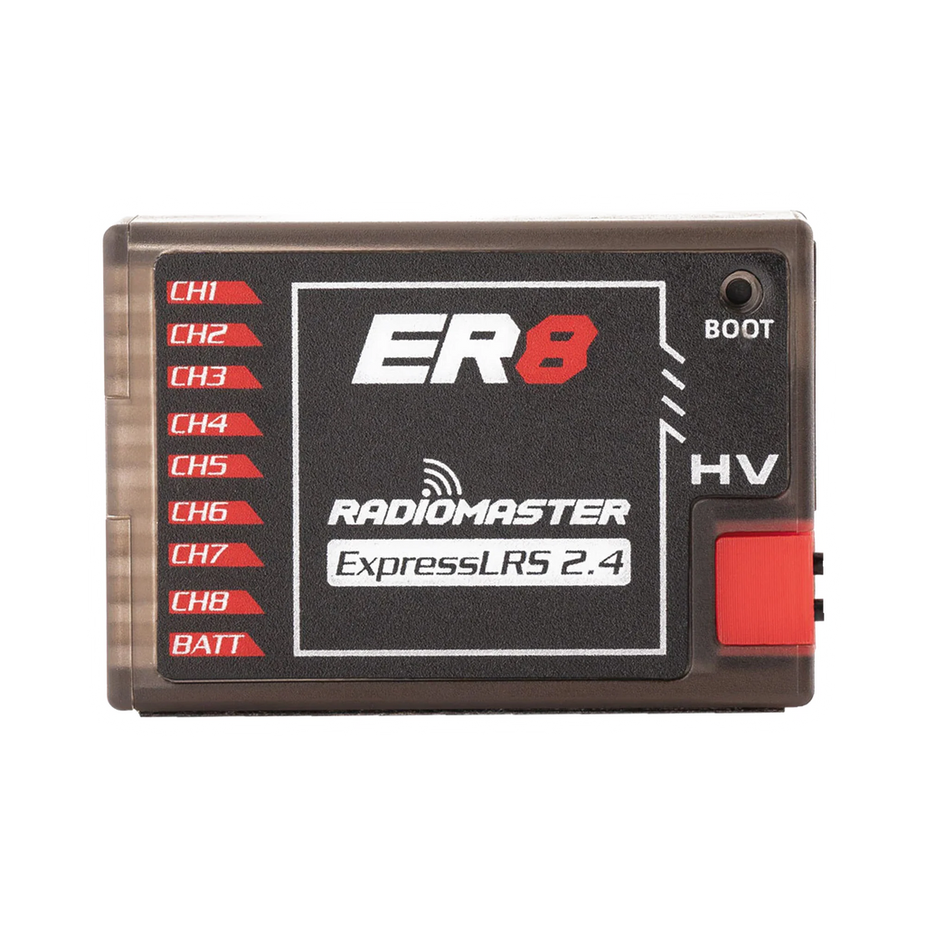 RadioMaster ER8 ELRS PWM Receiver (2.4ghz) dark mode product view 1