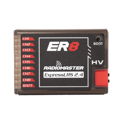 RadioMaster ER8 ELRS PWM Receiver (2.4ghz) dark mode product view 1