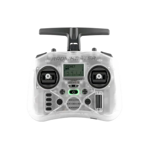RadioMaster Pocket radio transmitter image 2 on transparent background with Version 4 white halo