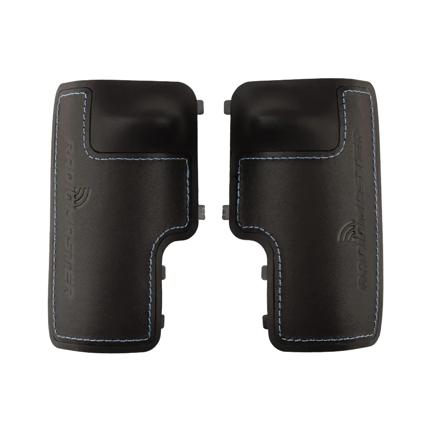 RadioMaster TX15 Leather Grips Blue — dark-mode product image