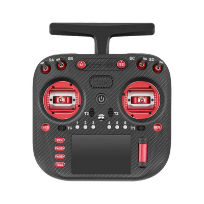 RadioMaster TX15 Max Red — transparent dark-mode product image 2