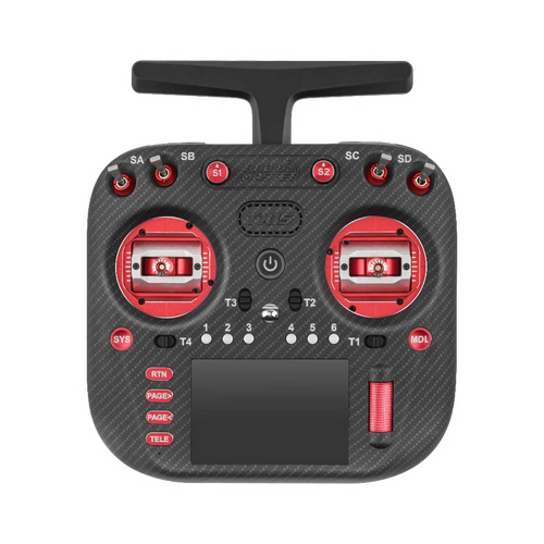 RadioMaster TX15 Max Red — transparent dark-mode product image 2