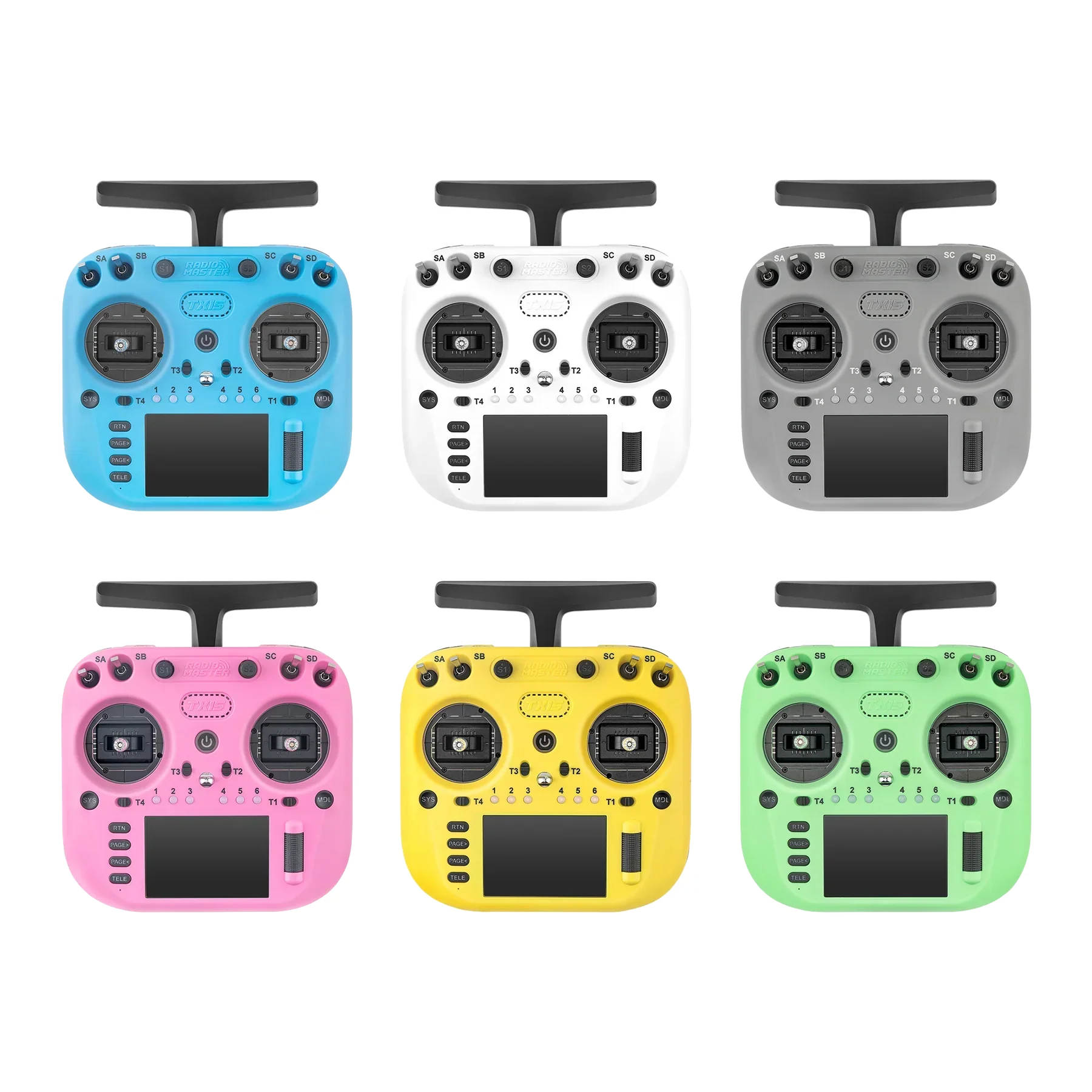 RadioMaster TX15 controller colour range image 1 on transparent background with Version 4 white halo