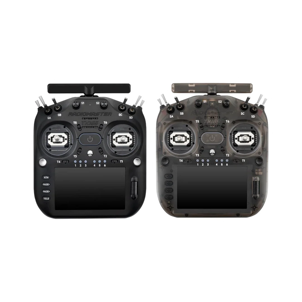 RadioMaster TX16S MK3 radio transmitter — transparent dark-mode product image 1