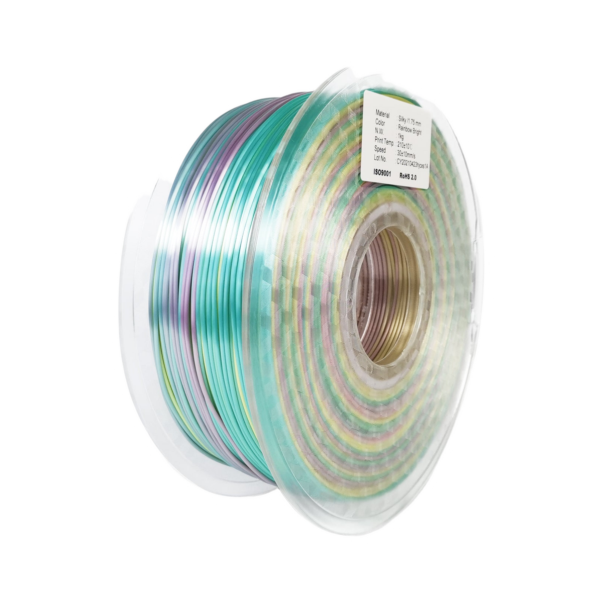 Phaser3D Rainbow Silk PLA Filament 1.75mm 1kg