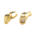 RP-SMA Male to RP-SMA Female 45 Degree Adapter – transparent dark mode image 1