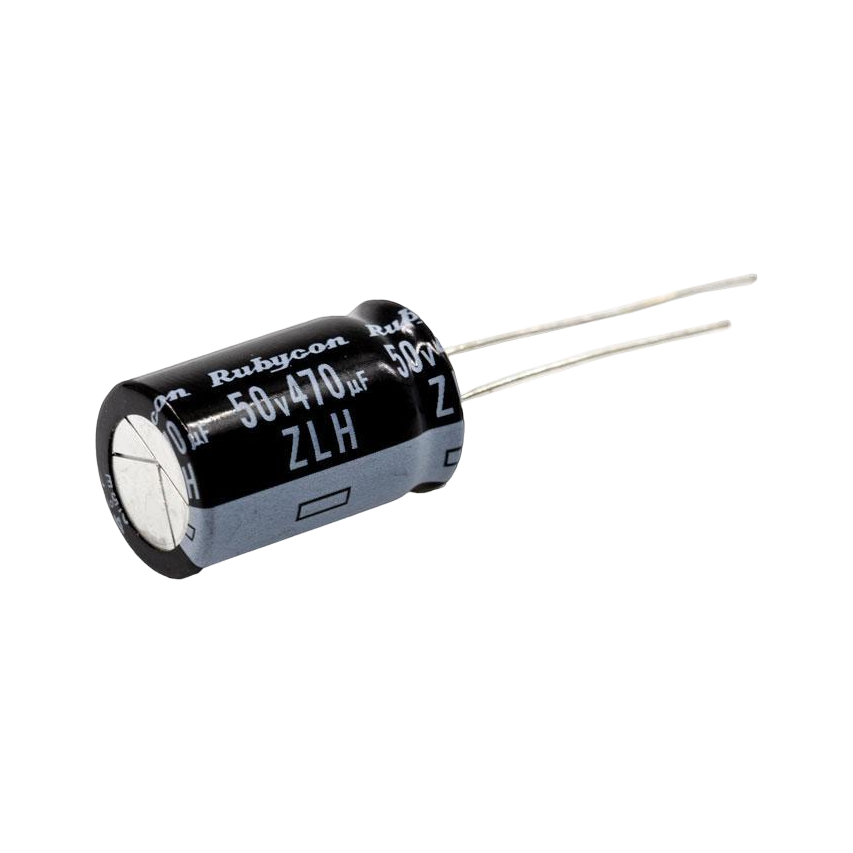 Rubycon 12.5x20mm ZLH Low ESR 50V/470uF Capacitor