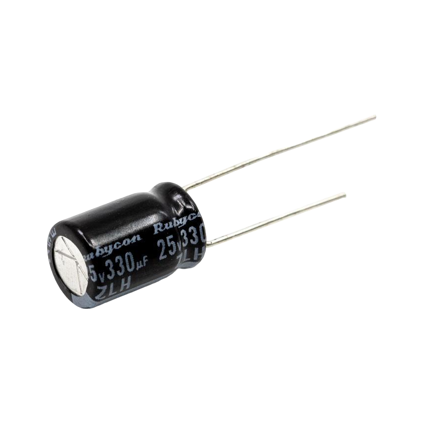 Rubycon 8x11.5mm ZLH Low ESR 25V/330uF Capacitor
