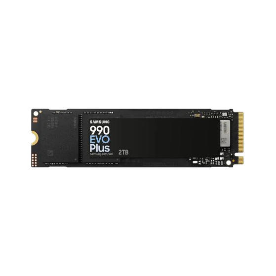 Samsung 990 EVO Plus 2TB PCIe Gen5 NVMe SSD 7250MB/s 6300MB/s R/W 1000K/1350K IOPS 1200TBW 1.5M hrs V-NAND TLC AES 256-bit Encryption 5yr wty MZ-V9S2T0BW [PC]