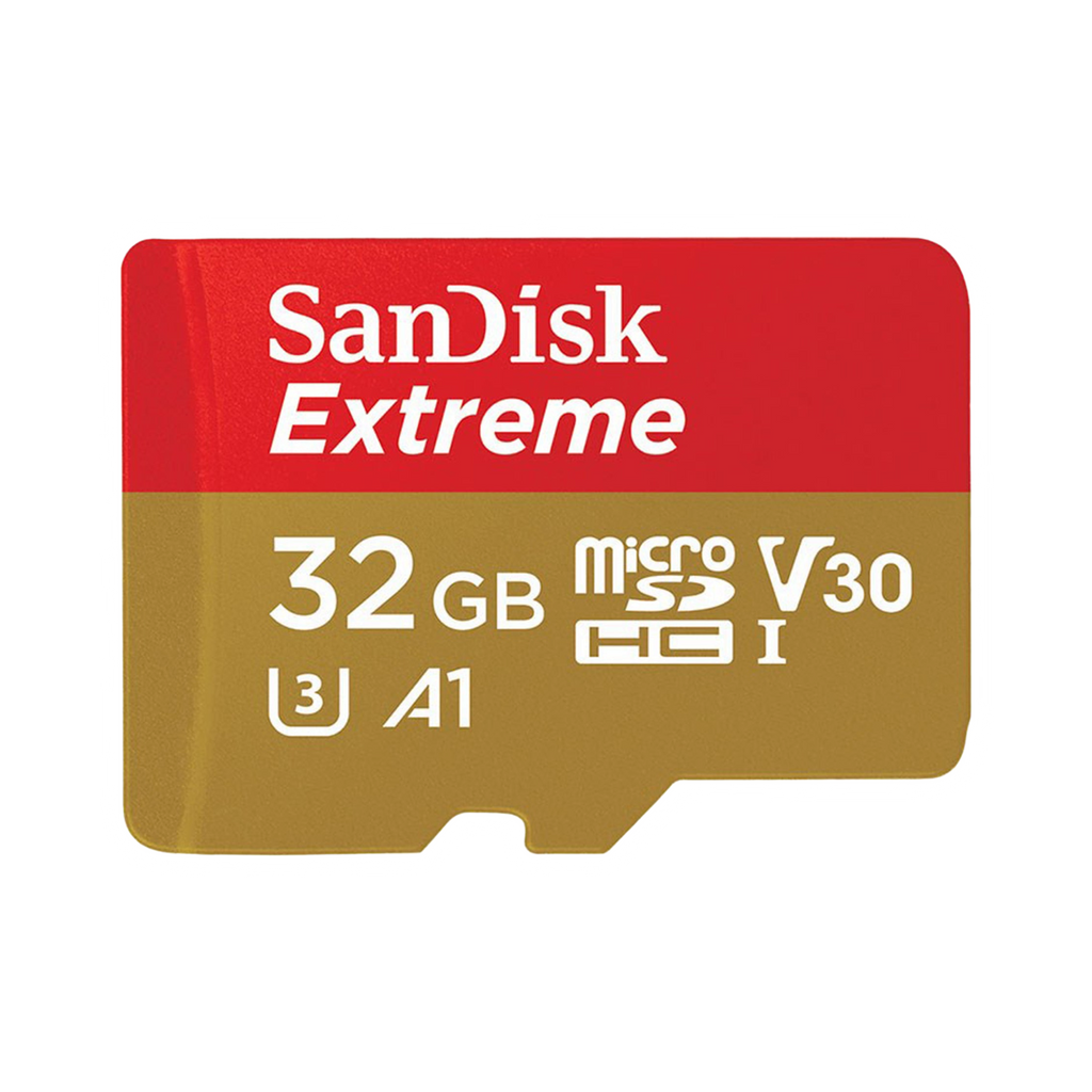 SANDISK SDSQXAF-032G-GN6MN 32GB MICRO SDHC EXTREME A1 V30, UHS-I/ U3, 100MB/s ,NO SD ADAPTER