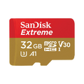 SANDISK SDSQXAF-032G-GN6MN 32GB MICRO SDHC EXTREME A1 V30, UHS-I/ U3, 100MB/s ,NO SD ADAPTER