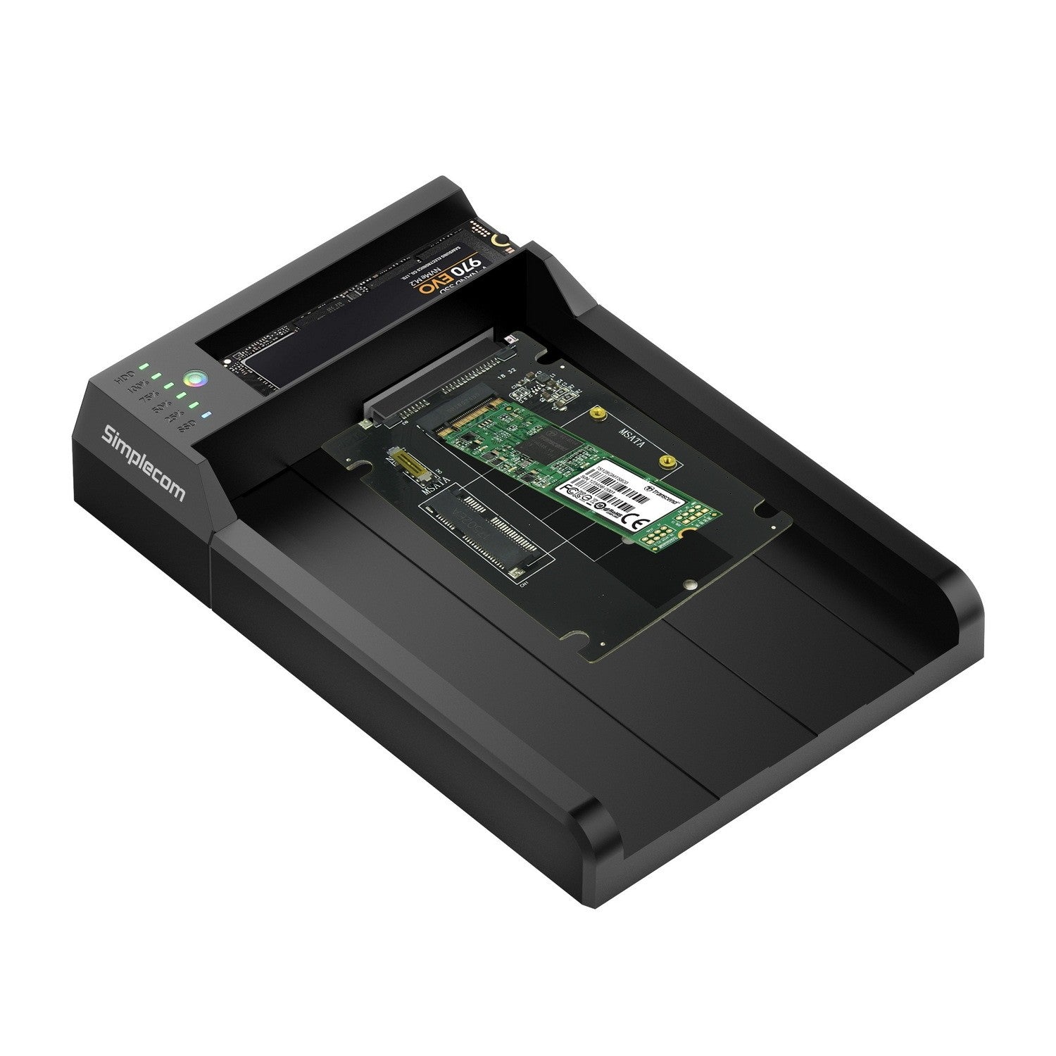 Simplecom SD570 NVMe M.2 + SATA HDD and SSD Dual Bay Docking Station USB 3.2 Gen 2 10Gbps Offline Clone [PC]