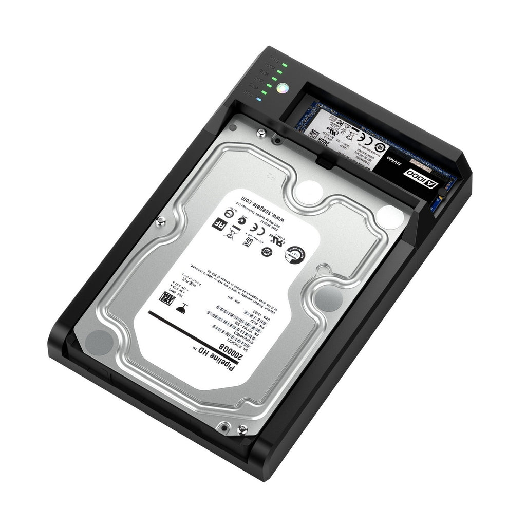 Simplecom SD570 NVMe M.2 + SATA HDD and SSD Dual Bay Docking Station USB 3.2 Gen 2 10Gbps Offline Clone [PC]