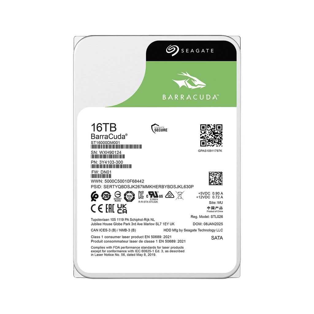 Seagate Barracuda 16TB 3.5 HDD HASEA-BARRACUDA-16TB [PC] - product view 1