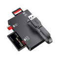 Simplecom CR309 3-Slot SuperSpeed USB 3.0 Card Reader with Card Storage Case