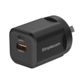 Simplecom CU235 Dual Port PD 35W Fast Wall Charger USB-C + USB-A - product view 1