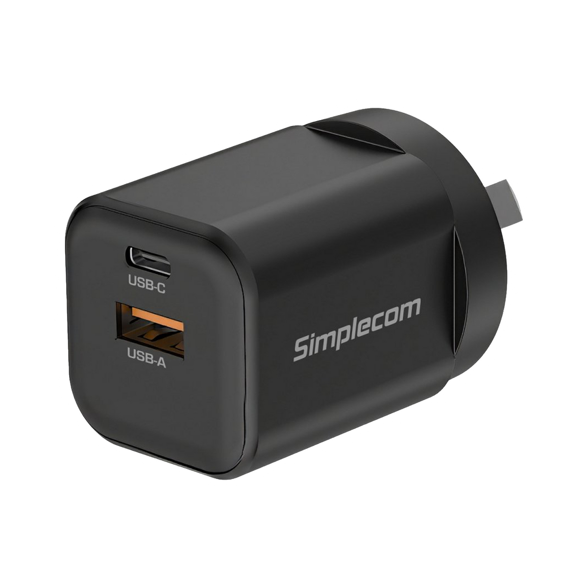 Simplecom CU235 Dual Port PD 35W Fast Wall Charger USB-C + USB-A - product view 1