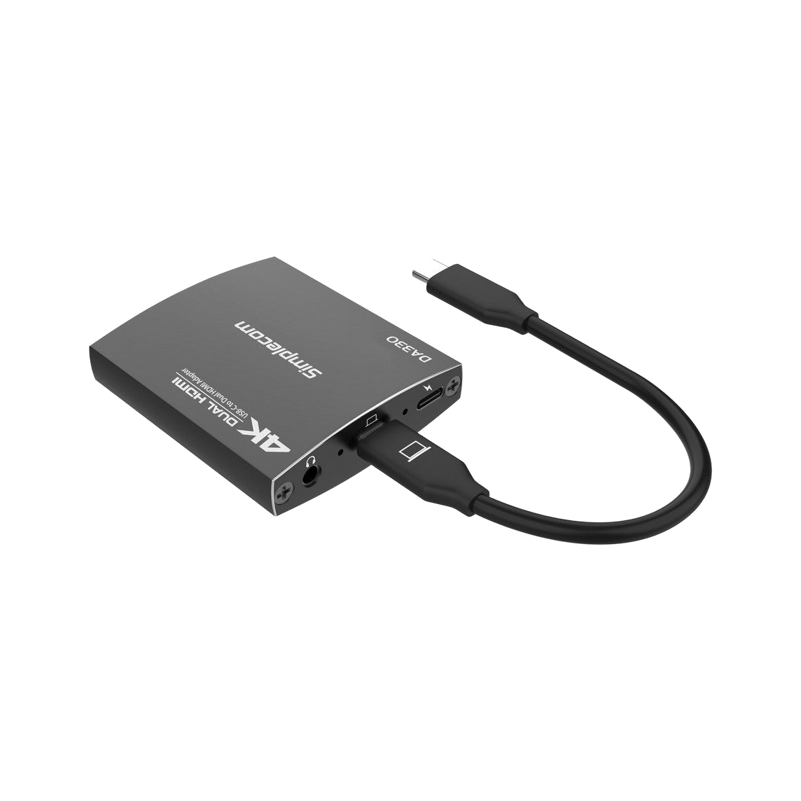 Simplecom DA330 USB-C to Dual HDMI MST Adapter 4K@60Hz with PD and Audio Out