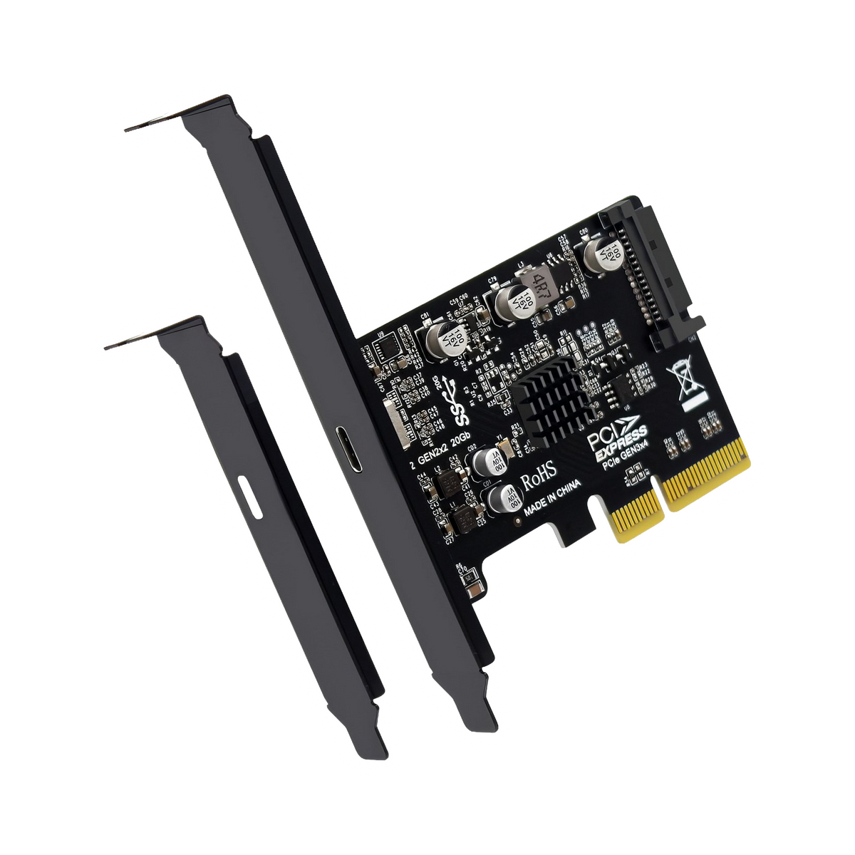 Simplecom EC318V2 PCI-e x4 to USB 3.2 Gen2x2 20Gbps USB-C Expansion Card [PC] - view 1