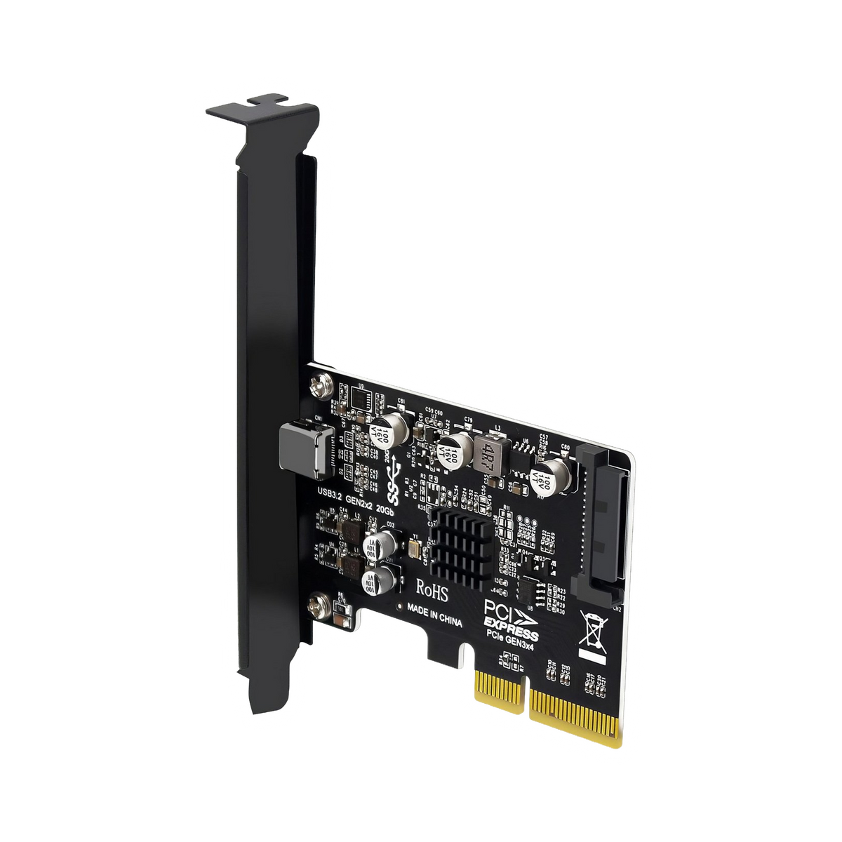 Simplecom EC318V2 PCI-e x4 to USB 3.2 Gen2x2 20Gbps USB-C Expansion Card [PC] - view 2