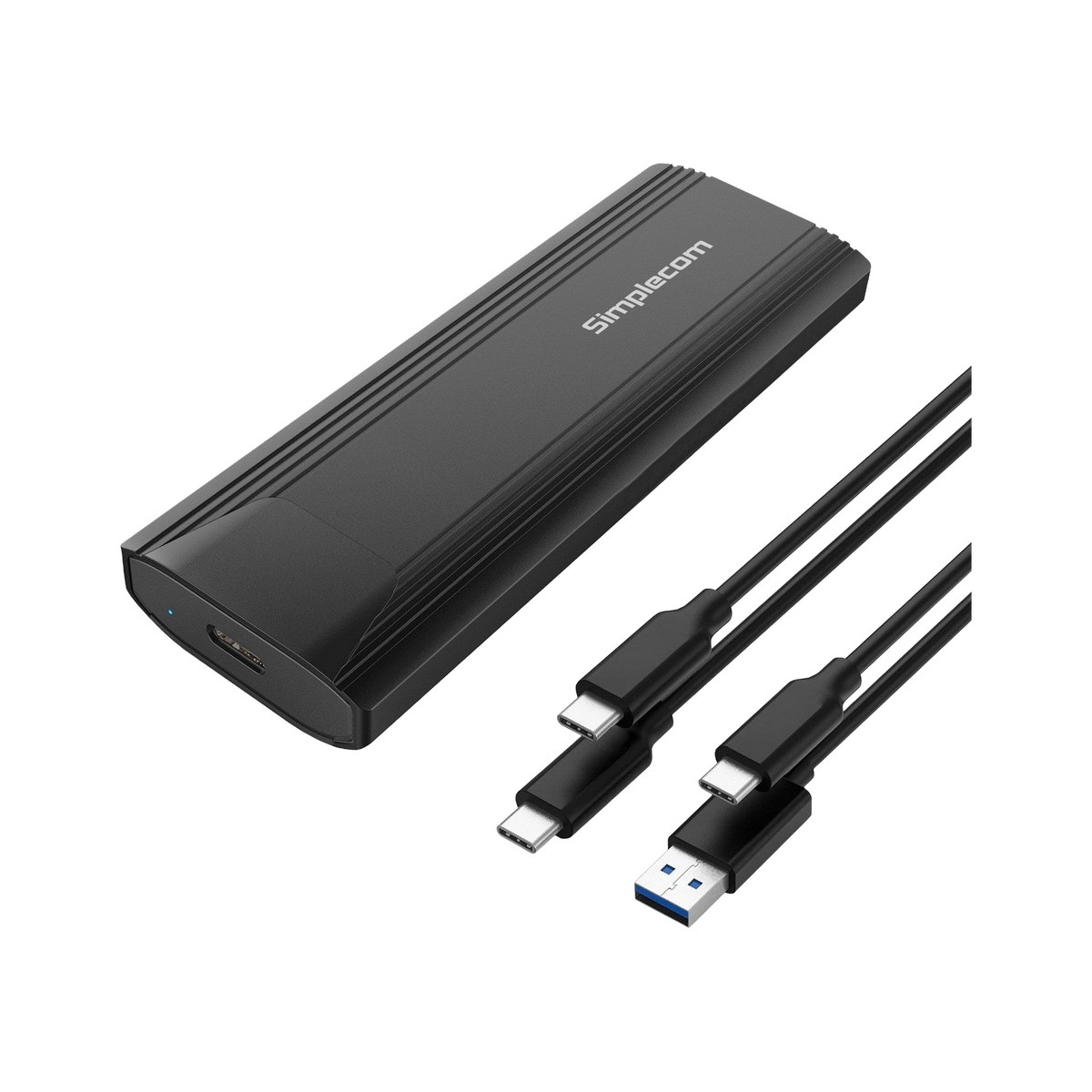 Simplecom SE504v2 NVMe / SATA Dual Protocol M.2 SSD USB-C Enclosure Tool-Free USB 3.2 Gen 2 10Gbps [PC]