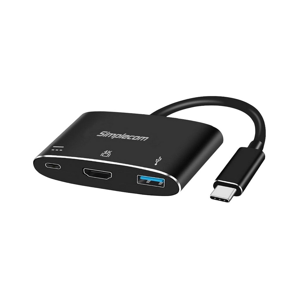Simplecom DA310 USB 3.1 Type C to HDMI USB 3.0 Adapter with PD Charging (Support DP Alt Mode and Nintendo Switch) [PC]