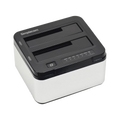 Simplecom SD352 USB 3.0 to Dual SATA Aluminium Docking Station with 3-Port Hub and 1 Port 2.1A USB Charger w/ Offline Clone SIMSD352 [PC]