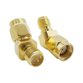 RP-SMA Female to RP-SMA Female 45 Degree Connector