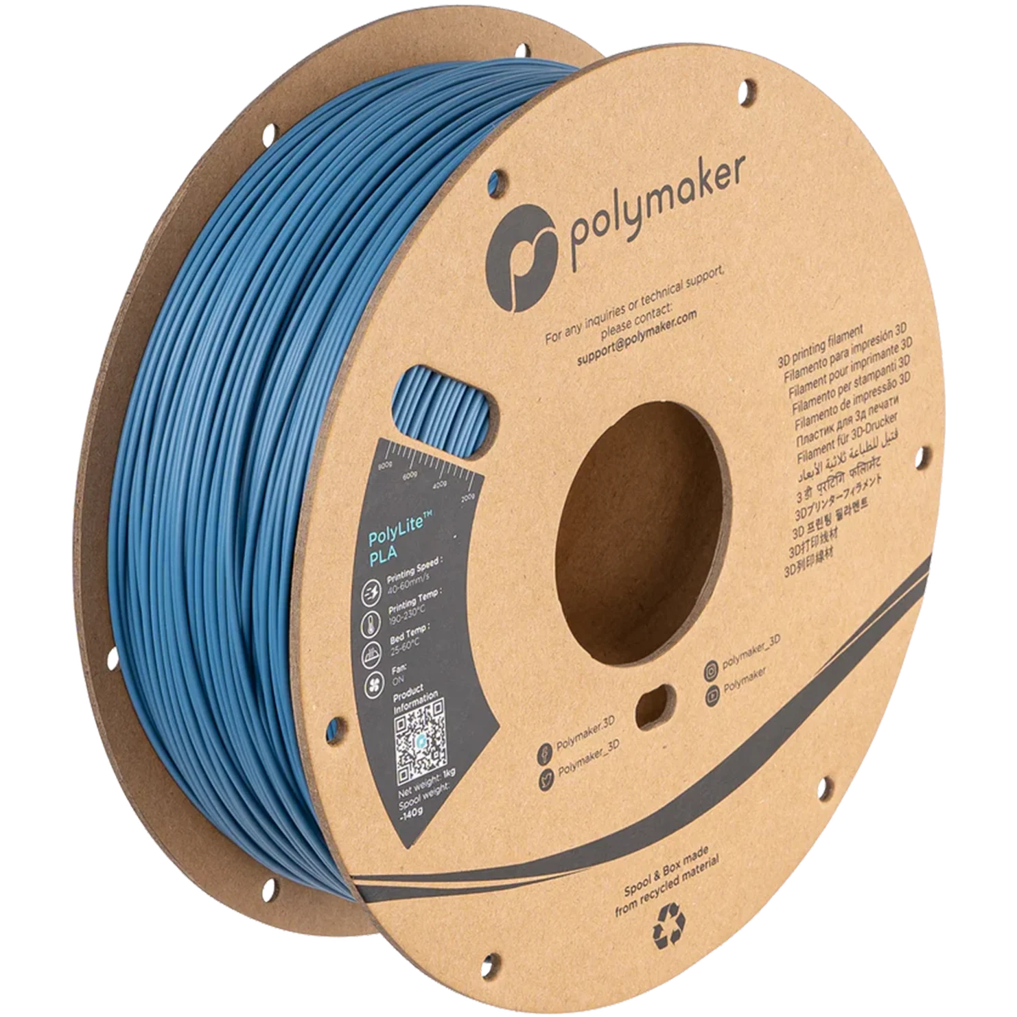 Polymaker PolyLite PLA 1.75mm Filament 1kg