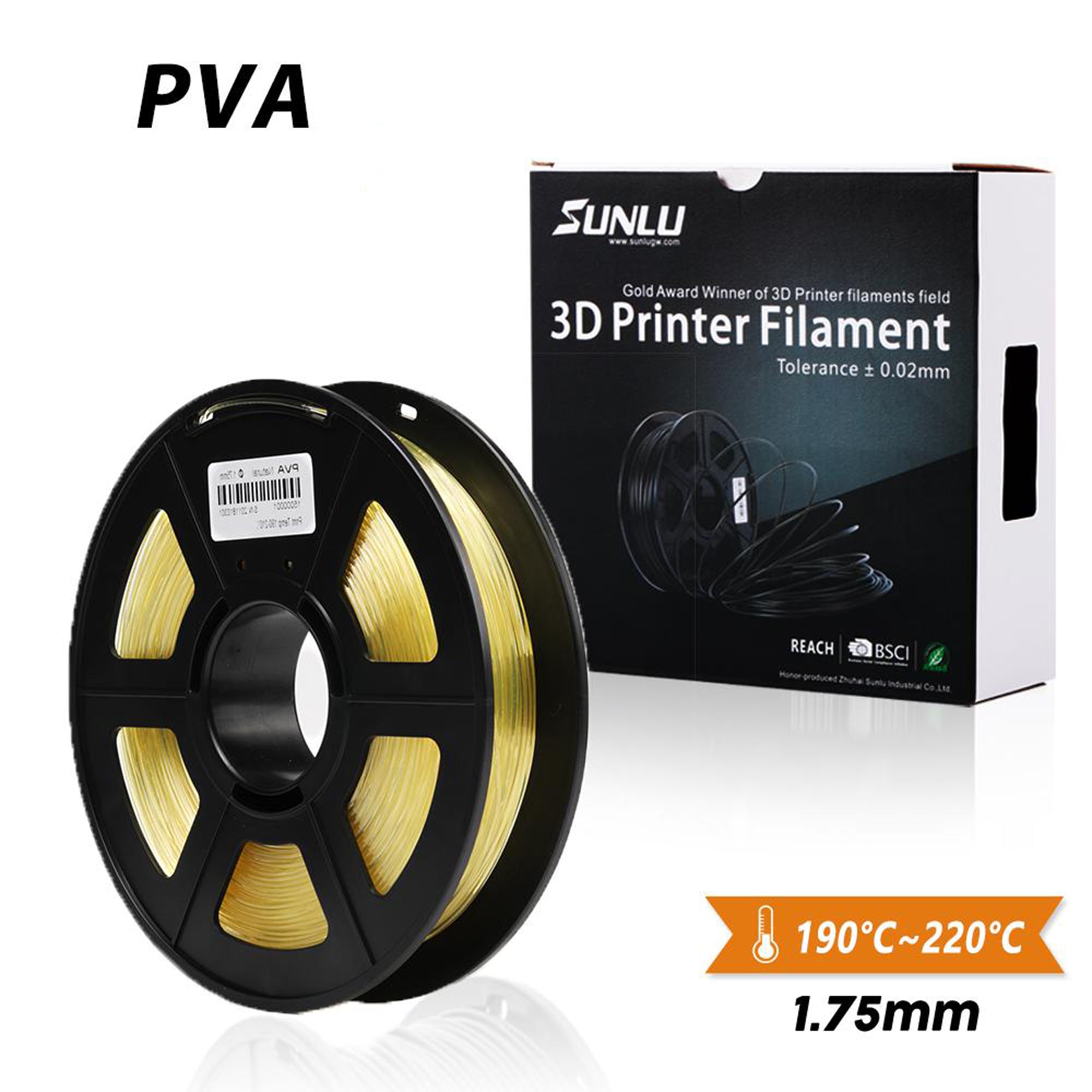 Sunlu PVA Filament 1.75mm 0.5kg