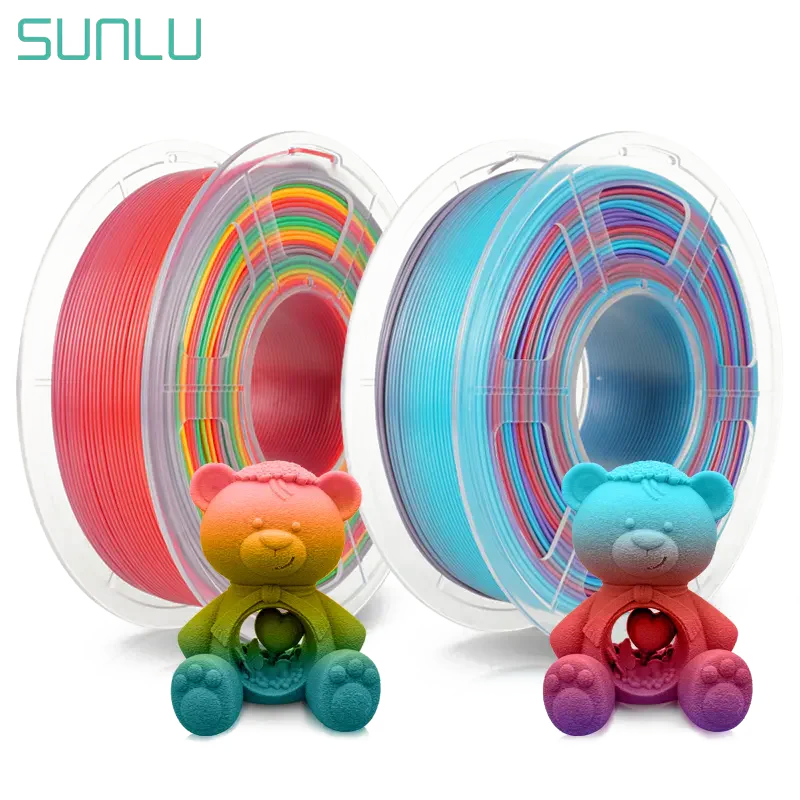SUNLU Rainbow PLA filament — dark mode Version 4, image 1