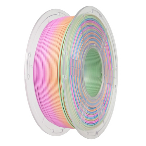 Sunlu Rainbow Silk filament image 1 on transparent background with Version 4 white halo