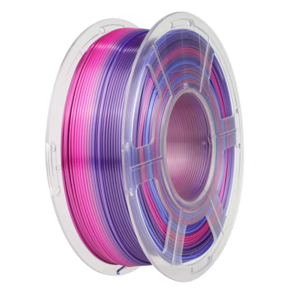 Sunlu Rainbow Silk filament image 2 on transparent background with Version 4 white halo