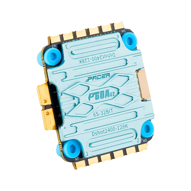 T-Motor T-Motor P60A V2 3-6S Dshot2400 4-in-1 BLHeli_32 128K ESC - 30.5x30.5